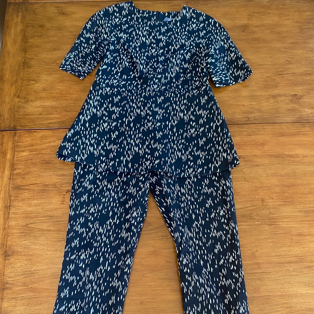 Lela Rose Minnow print Pant Suit